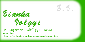 bianka volgyi business card